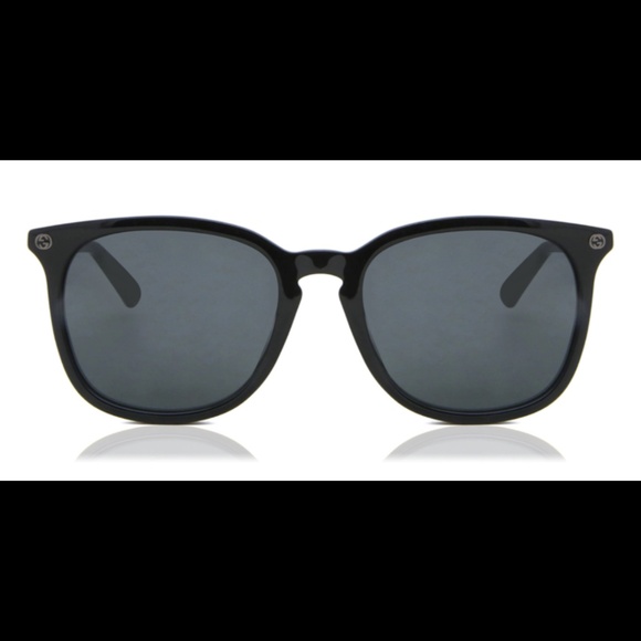 Gucci Sunglasses GG0154SA 005 Black Square Frames w/ Dark Gray Lenses 56-19-150 - Picture 1 of 10